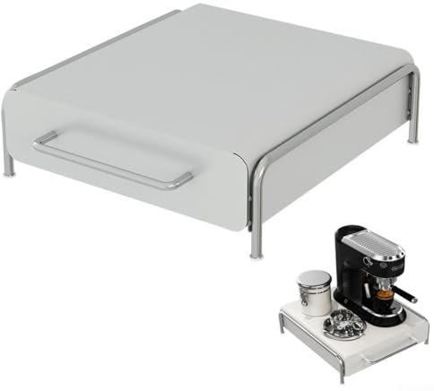 ZiStarlilife Coffee Storage Drawer Stainless Steel Capsule Holder, Removable Components Compact Sturdy Design(L)