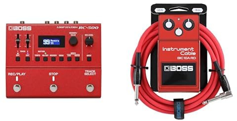 BOSS RC-500 Loop Station Bundle mit BOSS BIC-10A-RD Instrumentenkabel