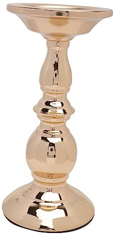 QUMIIRITY 1stück Goldener Eisenkerzenhalter Im Amerikanischen Stil Stilvolles Dekorationsstück Für Romantische Abendessen Hochzeiten Und Wohnräume Höhe Aus Robustem Gefertigt