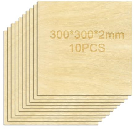 Placas de madera para manualidades, 10 unidades, placas de madera contrachapada, madera contrachapada, madera de tilo para tallar, discos de madera para tallar, discos de madera para modelismo,