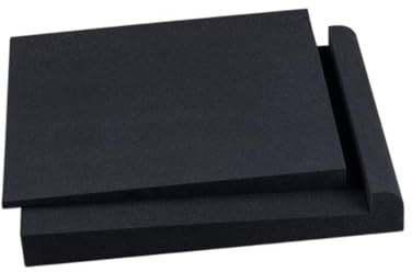 MAJORMENCH Small Speaker Isolation Pad High-density Sponge Shock-absorbing Cushion Noise Reduction Vibration Mat Anti-slip Acoustic Padding for Desktop Audio Equipment