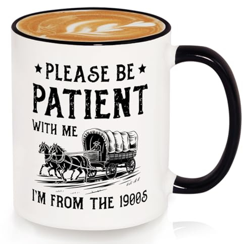 SteadStyle Funny Gifts for Men Women – I’m from the 1900s Mug 325ml/11oz | Office Gifts for Colleague, Coworker Friend Birthday Present, Gen X Boomer Nostalgia Gift, Vintage Humour, Retro Coffee Cup