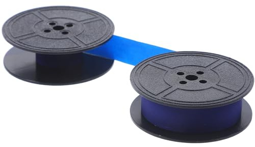 Schreibmaschinenband Blau, Nylon Spulenband als Ersatz, Lichtbeständig | Ältere Mechanische Modelle, Büro Schreibmaschinenzubehör, Praktisches Farbband