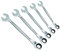 USAG U02856074 - 285 KA/SE5 - Juego de cinco llaves combinadas con carraca reversible y anillo de seguridad