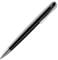 Lamy studio pianoblack Kugelschreiber – universeller Kuli in elegantem Gehäuse aus Edelstahl – mit propellerförmigem Clip – inkl. Großraummine M 16 in Stichbreite M in schwarz