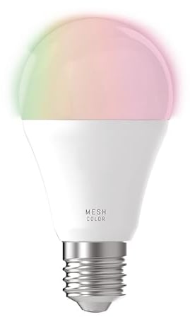 EGLO connect LED E27 Lampe, Smart Home Glühbirne, 9 Watt (entspricht 60 Watt), 806 Lumen, E27 LED dimmbar, Farbtemperatur und RGB Farben einstellbar, LED Leuchtmittel A60, Ø 6 cm