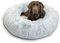 Best Friends by Sheri The Original Calming Donut - Beruhigendes Haustierbett - maschinenwaschbarer Reißverschluss-Bezug - Frostgrau - 91 x 91 cm - L