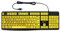 Large Yellow Key Black Print Keyboard