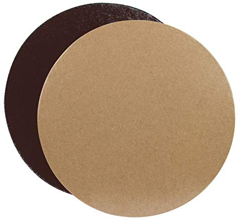 EIN Set von 10 Stützen in Kartonfarben für Kuchen und Maße Ihrer Wahl (Schokoalt/Praline, 26 cm)
