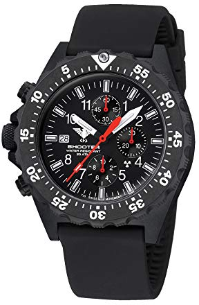 KHS Shooter MKII Chronograph Field SH2CF.SB mit Silikonband schwarz