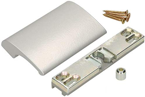 KOTARBAU Poignée de porte de balcon - En aluminium argenté - Pour porte de balcon - Pour fumeurs - Poignée universelle