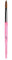 Alexnailart Kolinsky Pinceau acrylique en forme de martre rose pour nail art (#10-10 pièces)