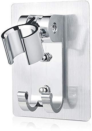 VVW&LIU Duschkopfhalter Starker Klebstoff Duschkopf Wandhalterung 2 Aufhänger Haken Duschhalter Für Badzubehör,H