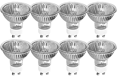 NCC-Licht 8 x Tesco Halogen Reflektor 50W GU10 220-240V warmweiß 2700K dimmbar 2000h 35°