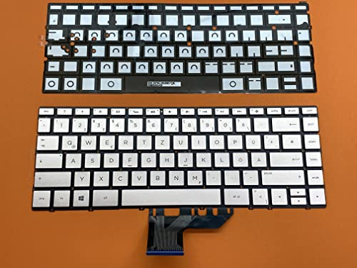 T-ProTek DEUTSCHE-Tastatur Keyboard Beleuchtung kompatibel für HP Spectre x360 13-w000