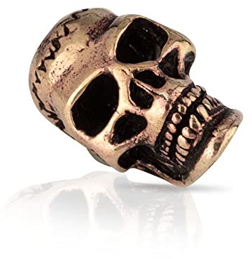 NKlaus Bronze-Bartperle Totenkopf Boromir für Herren