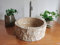 Lavabo rond en travertin Beige 40,1 x 13,2 cm