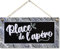 CARISPIBET Place de l'apéro enseignes décoratives affiches pour la cuisine, décoration murales pour le bar 15 x 30 cm
