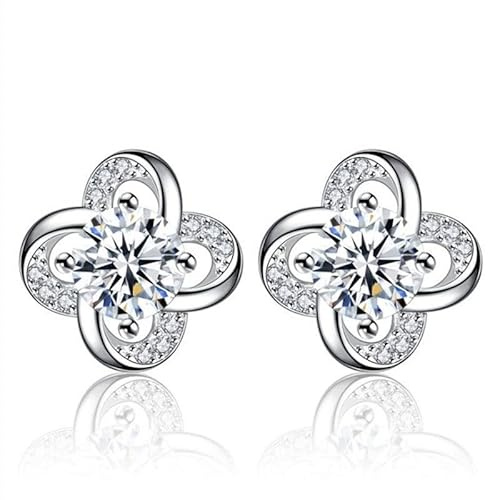 XKUN Ohrstecker Ohrstecker 925 Sterling Silber Frauen Party Geschenk