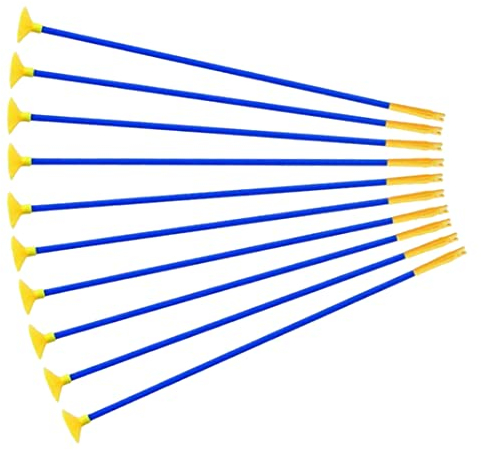 Liummrcy Bogenschießen -Sauger Pfeile Übung Saugnapfe Pfeile Bogen Spielzeug für Kinder Erwachsene 10pcs 42 cm Bogenschießen Sauger Pfeile, Kinderspielzeugbogen, Plastik Bogenbogen, Übungspfeile,