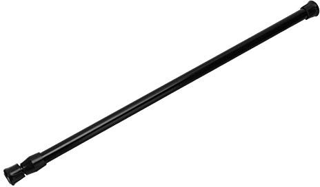 Tringle à Rideau Réglable sans Vis, Tringle de Tension pour Rideau de Douche, Fenêtre, Rideau de Porte, Armoire, Salle de Bain, sans Percer les Poteaux de Douche Extensibles, Noir (40-70 tige fine