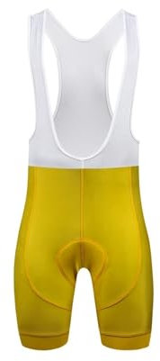 DUNSBY Salopette da uomo da ciclismo pantaloncini estivi da bicicletta pantaloni da bici da corsa su strada collant ciclismo ciclismo pantaloncini ciclismo mountain bike, Giallo, 4XL
