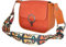 Armat Bags Handarbeit Mehrfarbig Handtasche Frauen Leder Schultertasche Elegante Bunte Tasche Henkeltasche Umhängetasche Mode (Orange)