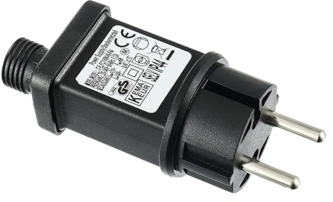 EPLZON 31V 6W Trafo Stecker mit Timer 8 Modelle für Weihnachtsbeleuchtung Blinklichter Lichterketten Eiszapfenlichter Netzlichter