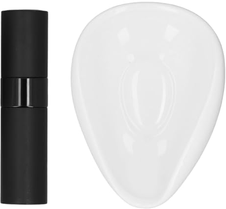 Taza Dosificadora de Granos de café de Cerámica, Bandeja Dosificadora de café Pologmase con Botella Pulverizadora RDT, Bandeja Dosificadora de café con Botella Pulverizadora