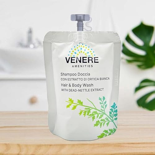 Virsus Bustine Doypack Doccia Shampoo da 30 ml, Shampoo delicato con estratto di Ortica Bianca, tappo richiudibile, per Hotel, Linea Cortesia (200)