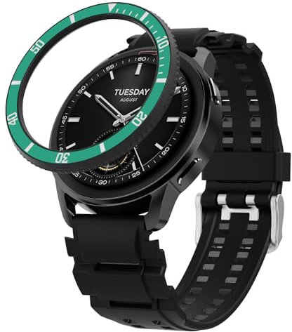 Sikai Smart Watch Case for Xiaomi Watch S3, Glass Protective Cover with Xiaomi S3 Accessories, Green
