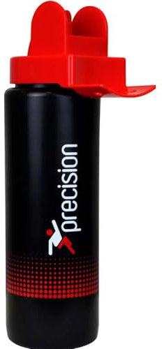 1 Litre Team Sport Hygiene Water Bottle - BLACK/RED - Non Contact Mouth Nozzle