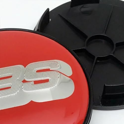 VODHXA 4 Stück Auto Rad Nabenkappen für BBS 68mm, Radmittenabdeckung Zierleisten Wasserdicht Radnabendeckel Stark und Robust Nabenkappe für Auto