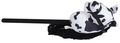 Syrisora 70 cm Hohes Plüsch-Pferdestock-Spielzeug, Süßer Ausdruck, 2 Soundeffekte, Outdoor-Stoffstockpferd, Stockpferd mit Holzrädern, Steckenpferdfell, Echtes Pferdespielzeug, (Weiß)