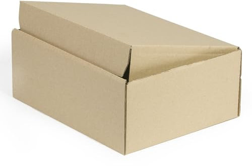 WePack 50 Stück Maxibriefkarton 200x150x100 mm Versandkarton klein Geschenkbox 1-Wellig Innenmass Braun NEU