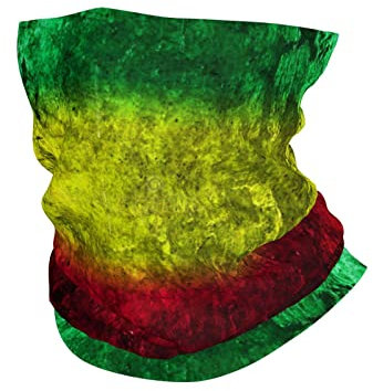 Herren Damen Kopfbedeckung Stirnband Reggae Rasta Flagge Gesichtsdekoration Winddichter Magisches Stirnband Multifunktion Headwrap Für Motorrad Yoga Camping