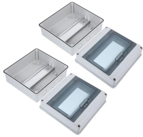 OSALADI Wetterfeste Outdoor Elektrobox Sicherungskasten Verteilung Junction Box Anschlusskasten Für Wohnmobile Und Außenbereich Kleiner Kunststoffkasten Gehäuse Kabel Box