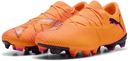 PUMA Erwachsene Future 8 Match FG/AG Low Fußballschuhe 44.5, Heat Fire Black Ravish Orange Pink