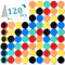 MIN CI 120Pack Fridge Magnets 6 Colors Round Whiteboard Magnets, Office Magnets Strong, Flat Magnet for Notice Board, Picture, Postcard, Ø 20mm