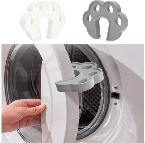 Auiremrti 2 topes para puerta de lavadora, universal, flexible, de goma TPR, evita la formación de moho