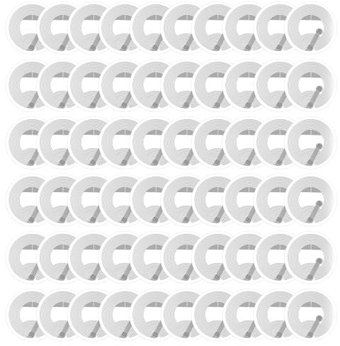 60 Stück Nfc Sticker Nfc Chip Nfc Tags 213 Weißes Etikett Nfc Tag Sticker Programmierbar Identifizierung, Fälschungsschutz, Rückverfolgbarkeit Funktioniert mit Allen Nfc-Fähigen Telefonen und Geräten