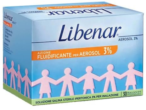 Libenar Soluzione Ipretonica 3% per Aerosol │30 Flaconcini da 4ml