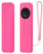 Custodia protettiva in silicone per telecomando Apple TV 6/7, antiurto, antiscivolo, per telecomando Apple e TV, con cordino, antipolvere, per accessori per telecomando Siri (rosa luminoso)