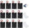 GTIWUNG 12 Pièces 3AA Support de Batterie 3 x 1,5V Battery Holder Box Case, Coupleur Pile AA par 3 Noir, 3 Pièces Boite Rangement Piles AA et AAA Stockage Coffre Transparent