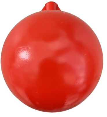 115mm Round Filling Valve Float, Red Plastic Ball Float with 5/16 Brass Insert, Fits Part 1 & 2 Ballcock Arms, Toilet Cistern & Loft Tank, Made in The UK to BS 2456 114S ((Float Only), 1, Count)