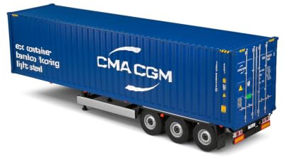 1:24 Container Trailer Blue 2024