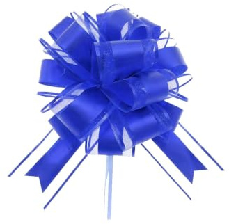 LifgWas Geschenkschleife Blau Groß(25cm), Geschenkbänder Ziehschleife Blau,Schmetterlingsknoten Manuell Ziehen, Geschenk Schleife für Verpacken Hochzeit Geburtstag Weihnachten