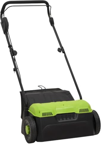 Kaloriko Scarificateur de Gazon électrique 2 en 1 1500 W, aérateur scarificateur démousseur pour pelouse et Herbe, Largeur 36 cm, Sac 30 L, 3 hauteurs de Travail, Moteur 3500 RPM