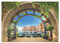 Forwall Fototapete 3D Italien Venedig Boote Fenster Aussicht Wohnzimmer Schlafzimmer Vlies Tapete Wandtapete UV-Beständig Hohe Auflösung Montagefertig (11511, VEL (152x104 cm) 1 Bahn)