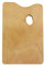 Paleta de pintura de madera cuadrada al óleo con orificio para el pulgar para acuarela, y pintura gouache